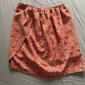 floral mini skirt - medium